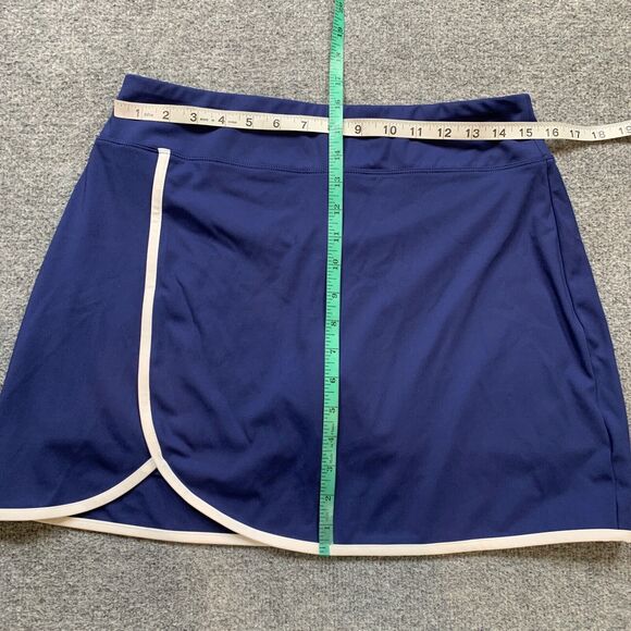 Tommy Bahama Skort Women L Large Storm White Pull On Tulip Front Inner Shorts - Picture 3 of 10